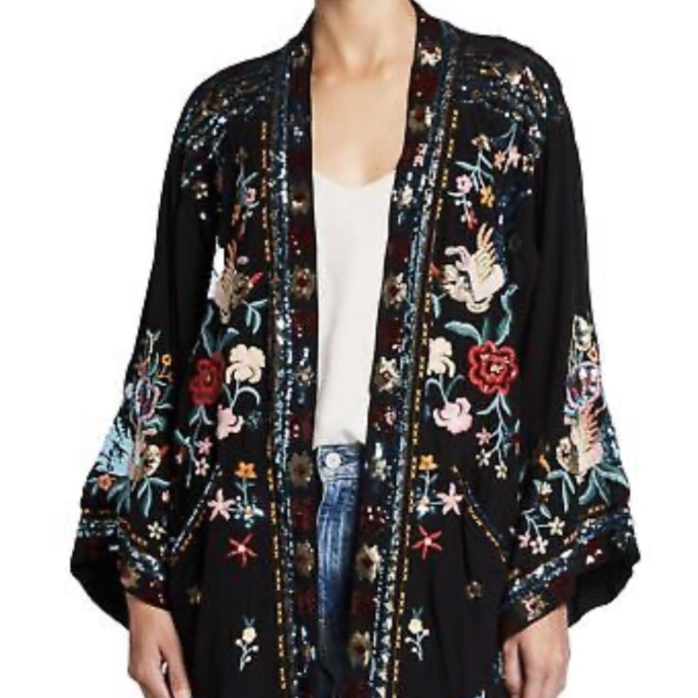 JOHNNY WAS HEWEY KIMONO JACKET- L- NWT - Picture 3 of 9